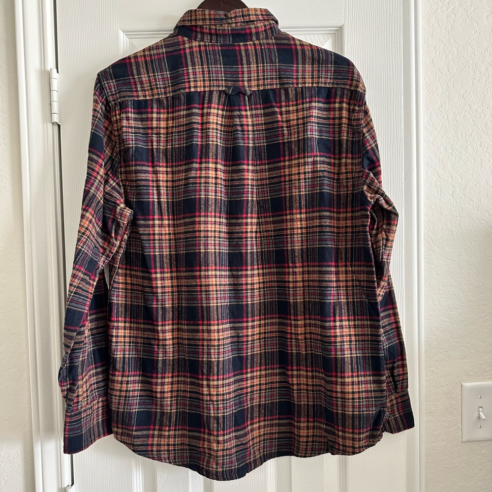 Eddie Bauer - Men's Night Sky Ohio Plaid Relaxed Fit Flannel Shirt, Medium - Picture 2 of 8